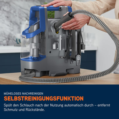 Fleckenreiniger Gerät für Teppiche & Polster, Mit Haustier-Aufsatz, Multi-Oberflächen-Düsen, Reinigungslösung & Zubehör für die tägliche Sauberkeit