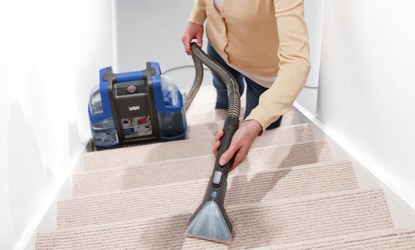 Fleckenreiniger Gerät für Teppiche & Polster, Mit Haustier-Aufsatz, Multi-Oberflächen-Düsen, Reinigungslösung & Zubehör für die tägliche Sauberkeit