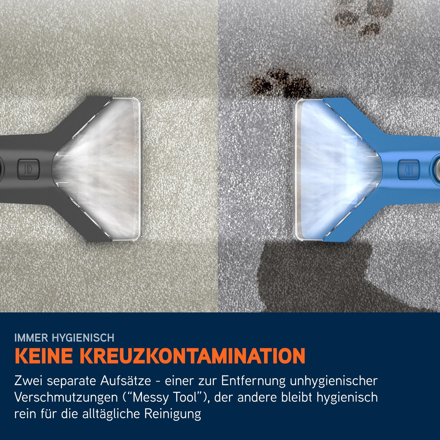 Fleckenreiniger Gerät für Teppiche & Polster, Mit Haustier-Aufsatz, Multi-Oberflächen-Düsen, Reinigungslösung & Zubehör für die tägliche Sauberkeit