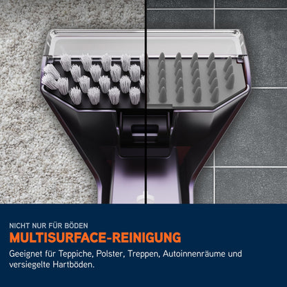 Fleckenreiniger Gerät für Teppiche & Polster, Mit Haustier-Aufsatz, Multi-Oberflächen-Düsen, Reinigungslösung & Zubehör für die tägliche Sauberkeit